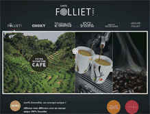 Tablet Screenshot of cafes-folliet.com